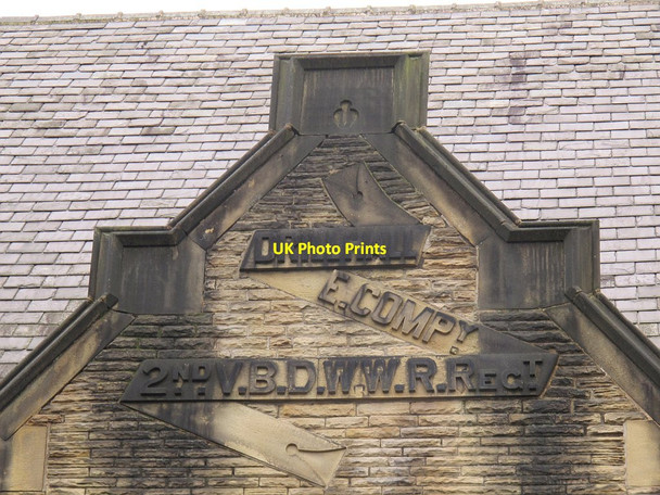 Photo 6"x4" Inscription, Holmfirth Drill Hall Holmfirth c2016