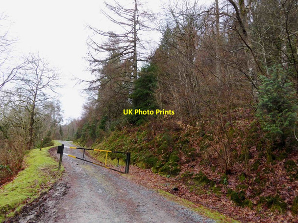 Photo 6"x4" Car park trail is closed Betws-y-Coed c2016