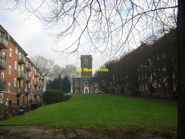 Photo 6"x4" Woolwich: flats west of St Mary Magdalen church Woolwich c2016