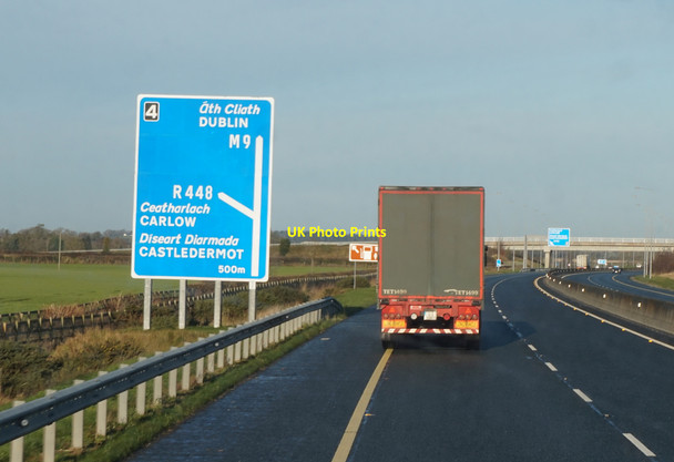 Photo 6"x4" M9 Northbound towards junction 4 Palatine c2016