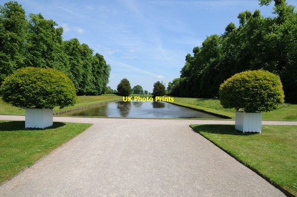 Photo 6"x4" Garden and canal, Erddig Wrexham\/Wrecsam c2015