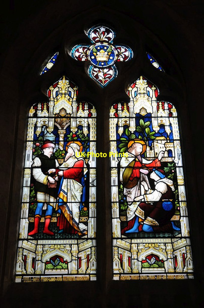 Photo 6"x4" Stained glass window, Cheltenham Minster, St Mary\u00e2\u0080\u0099s Cheltenham c2015