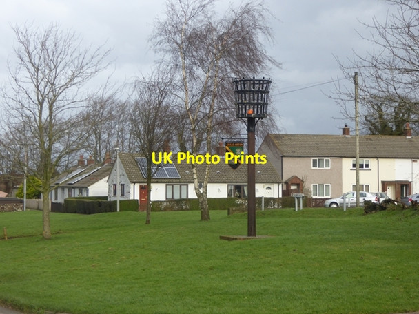 Photo 6"x4" Village Green and beacon, Great Orton Great Orton c2016