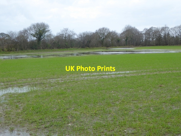 Photo 6"x4" Flooded field near Great Orton Orton Rigg c2016
