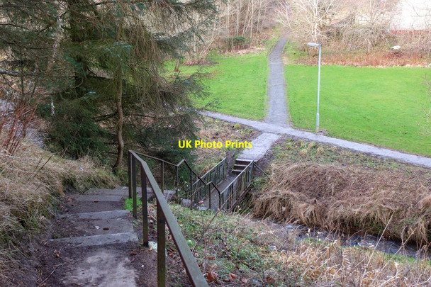 Photo 6"x4" Footbridge over the Cuiken Burn, Penicuik Penicuik c2016
