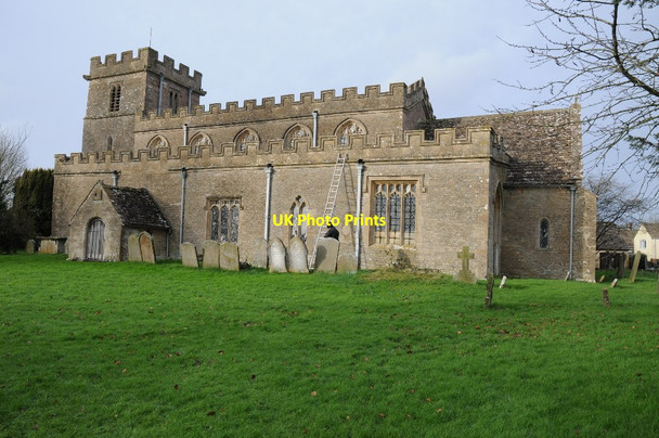 Photo 6"x4" Oaksey church Oaksey c2016