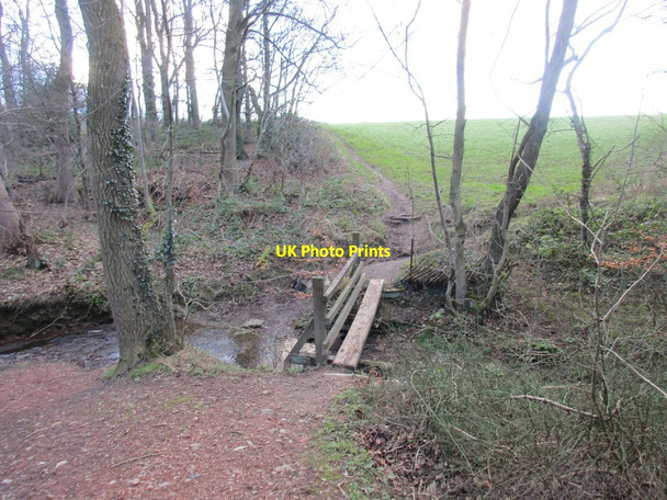 Photo 6"x4" Footbridge over a stream Dronfield c2016
