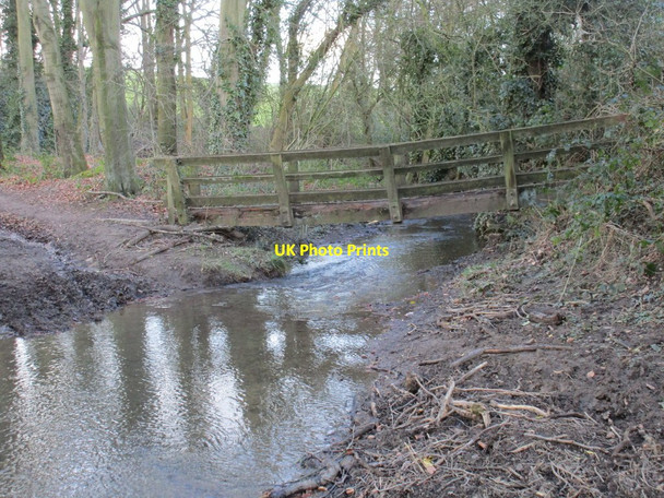 Photo 6"x4" Footbridge over the Moss Birleyhay c2016