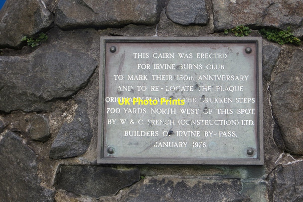 Photo 6"x4" Irvine Burns Club cairn Irvine c2015