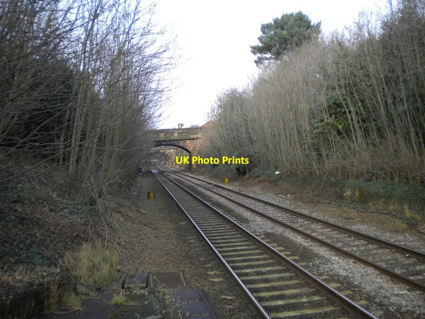 Photo 6"x4" Railway north of Belper station Belper c2016