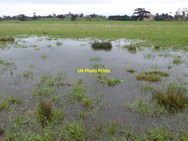 Photo 6"x4" Waterlogged Croome Park High Green\/SO8745 c2016