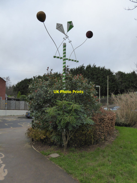 Photo 6"x4" Artwork at entrance to Heavitree Pleasure Ground Exeter c2016