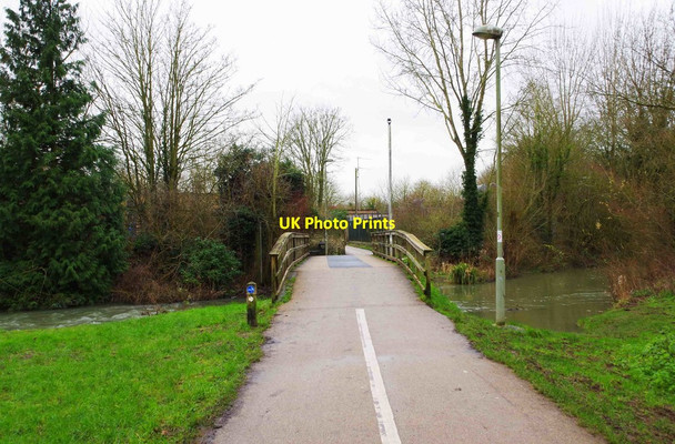 Photo 6"x4" Crown Lane crossing the River Windrush, Witney, Oxon Witney c2016