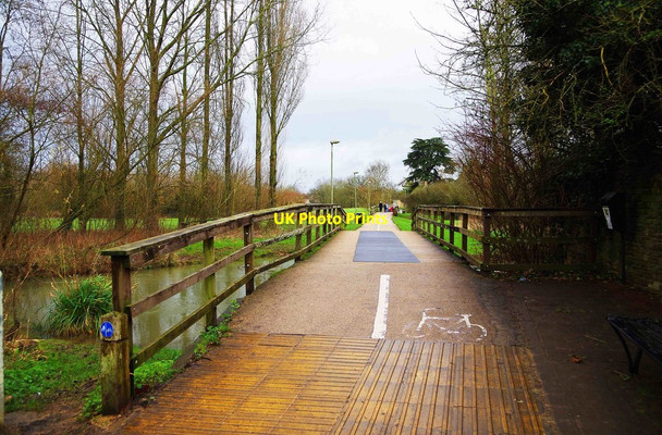 Photo 6"x4" Bridge over the River Windrush, Crown Lane, Witney, Oxon Witney c2016