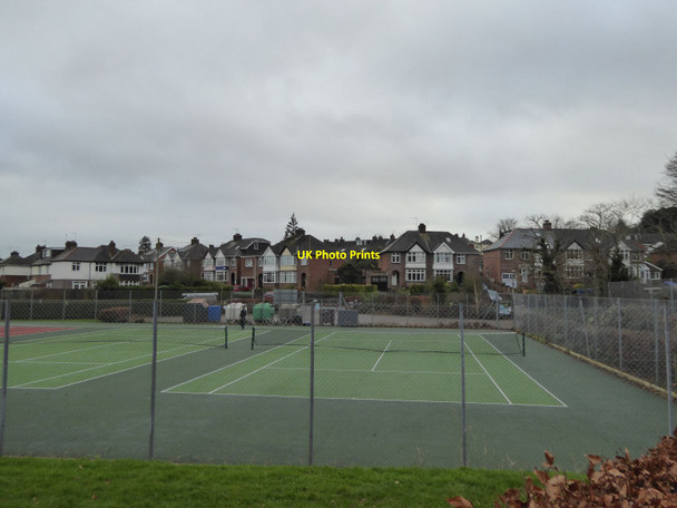 Photo 6"x4" Tennis courts, Heavitree Pleasure Ground Exeter c2016