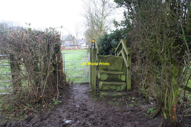 Photo 6"x4" Stone stile in Mouldsworth Manley\/SJ5071 c2016