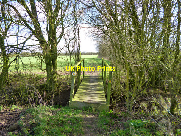 Photo 6"x4" Footbridge on footpath 144-11 Little Tey c2016