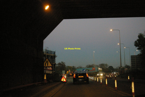 Photo 6"x4" Works at the Catthorpe interchange Catthorpe c2015