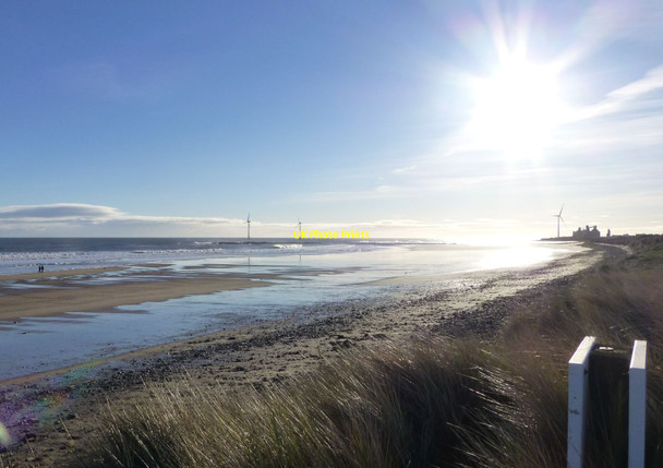 Photo 6"x4" Cambois beach on a glorious morning Blyth\/NZ3081 c2016