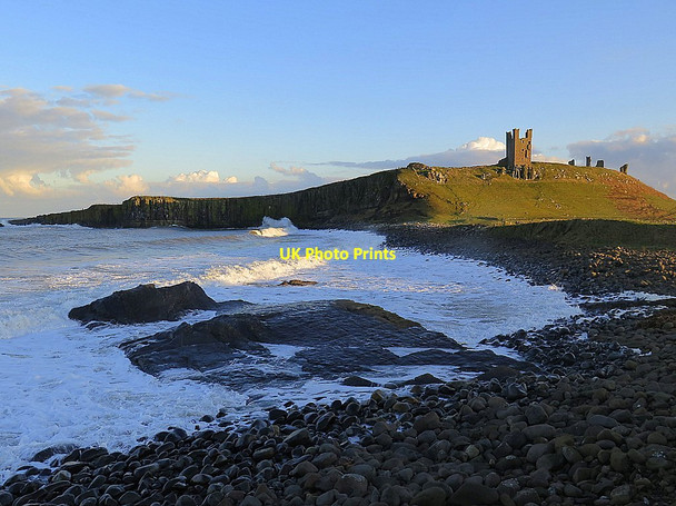 Photo 6"x4" Foamy sea near Dunstanburgh Castle Embleton\/NU2322 c2016