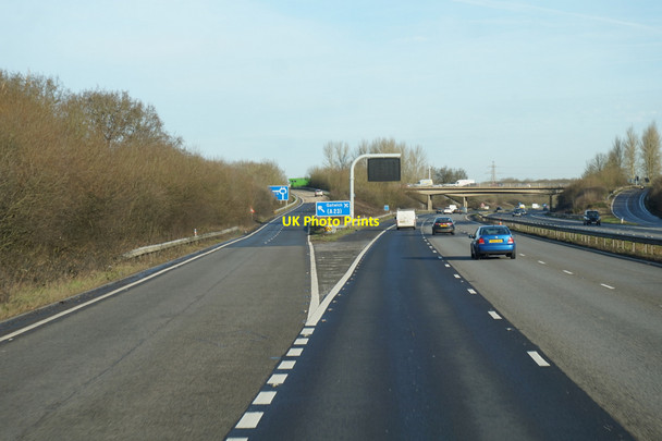 Photo 6"x4" M23 northbound at junction 9 Horley\/TQ2843 c2016