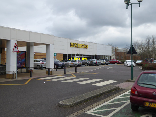 Photo 6"x4" Morrisons supermarket and car park, Yeovil Yeovil c2016