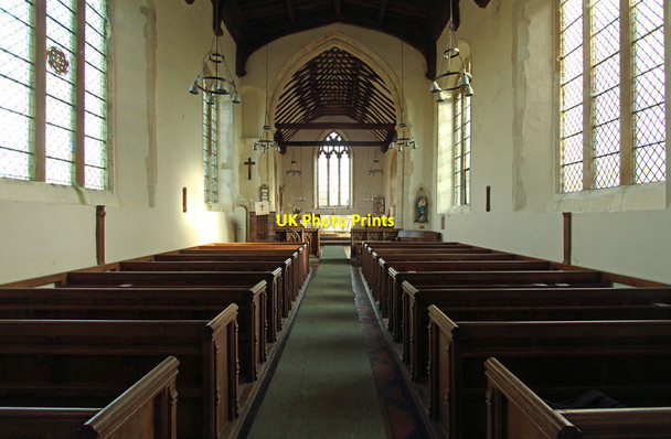 Photo 6"x4" All Saints, Stansfield - East end Lower Street\/TL7852 c2016
