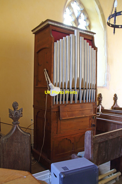 Photo 6"x4" St Andrew, Brockley - Chamber organ Brockley Green\/TL8254 c2016