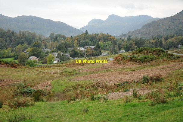 Photo 6"x4" Elterwater and the Langdale Pikes Elterwater c2015