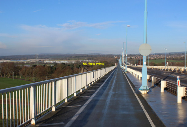 Photo 6"x4" Severn Bridge above Beachley Point Beachley c2016
