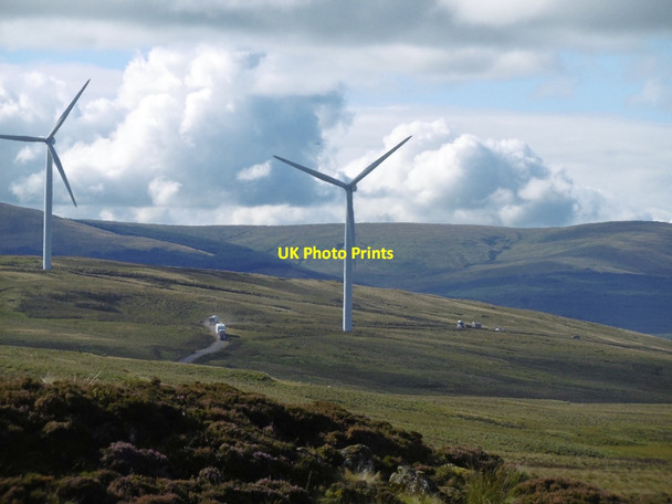 Photo 6"x4" Earlsburn Wind Farm Cringate Law c2015
