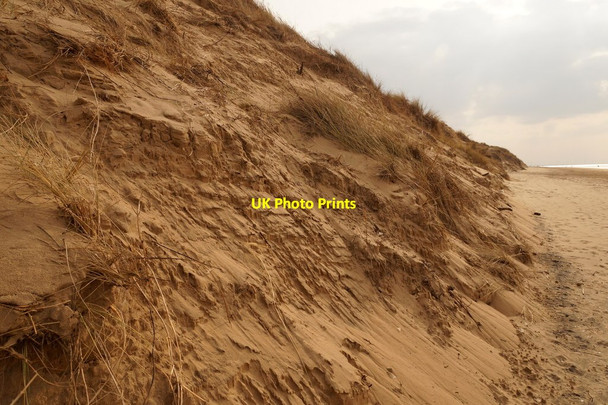 Photo 6"x4" Eroding dunes at the end of the Fisherman's Path, Freshfield Formby c2016