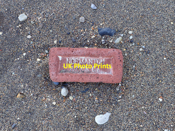 Photo 6"x4" Brick, on Easington Colliery Beach Easington Colliery c2016