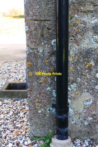 Photo 6"x4" Benchmark on Swinford Lodge Swinford\/SP4408 c2016