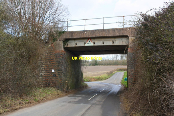 Photo 6"x4" Combe Road railway bridge Combe\/SP4115 c2016