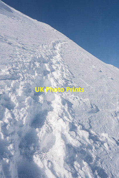 Photo 6"x4" Footsteps in the snow Meall nan Tarmachan\/NN5838 c2016