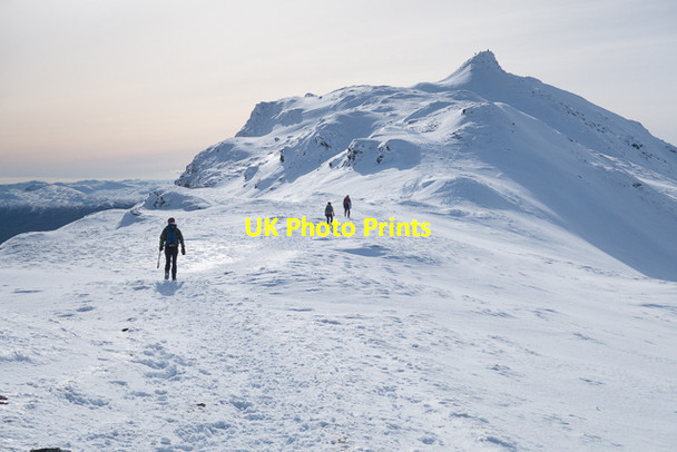 Photo 6"x4" Walking towards the summit of Meall Garbh Meall nan Tarmachan\/NN5838 c2016