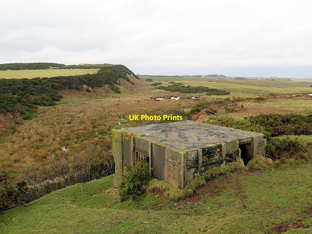 Photo 6"x4" Pillbox south of Dunstanburgh Castle Craster c2016