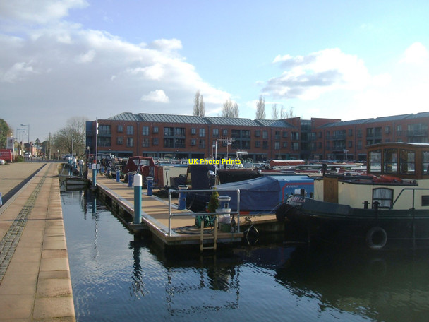 Photo 6"x4" Canalside living in Diglis Basin Worcester c2016
