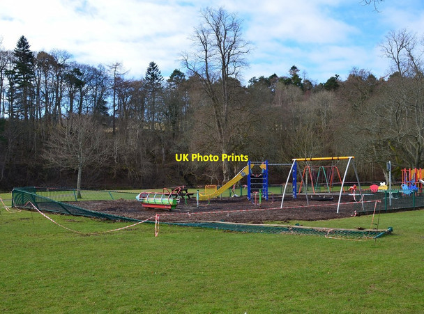 Photo 6"x4" Flood-damaged railings, Hay Lodge play park Peebles\/NT2540 c2016