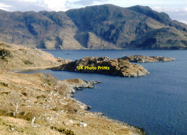 Photo 6"x4" Coastal slopes of Loch Nevis Tarbet\/NM7992 c1971