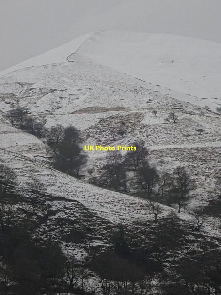 Photo 6"x4" Lose Hill in March Edale End c2016