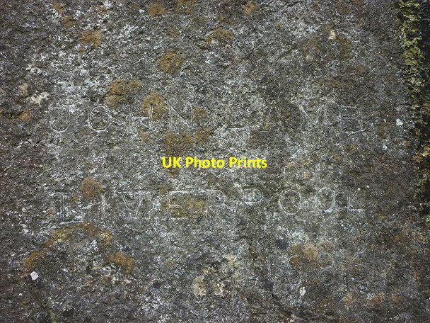 Photo 6"x4" Victorian graffiti, Hutton Roof Crags Hutton Roof\/SD5778 c2016