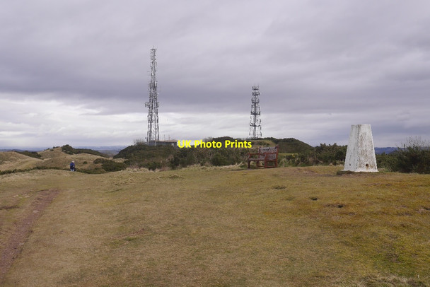 Photo 6"x4" Braid Hills triangulation pillar Comiston c2016