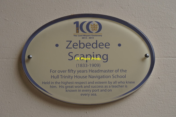 Photo 6"x4" Plaque to Zebedee Scaping Kingston upon Hull c2016