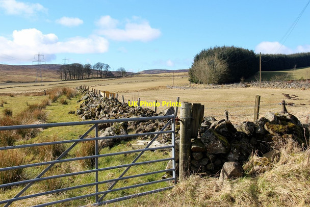 Photo 6"x4" Drystane dykes near Green Water Devol c2016