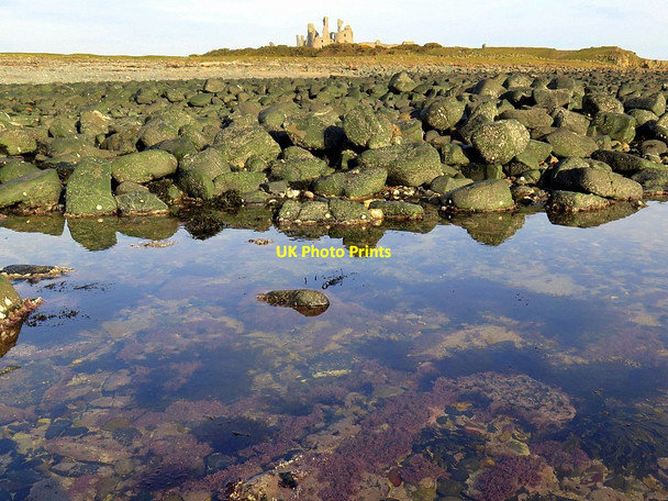 Photo 6"x4" Dunstanburgh Castle from Nova Scotia Craster c2016