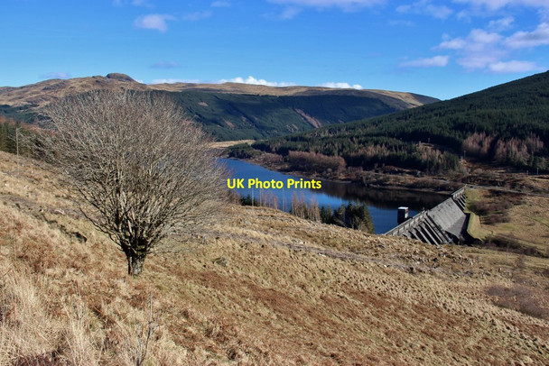 Photo 6"x4" Loch Tarsan Dam An t-Sr\u00f2n\/NS0683 c2016