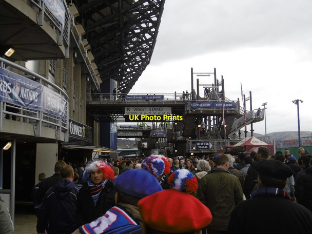 Photo 6"x4" Match day at Murrayfield Gorgie c2016