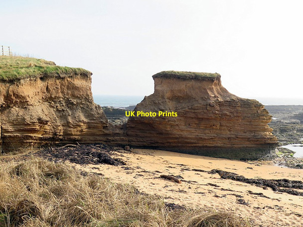 Photo 6"x4" Eroding cliff near Seahouses Howick\/NU2517 c2016